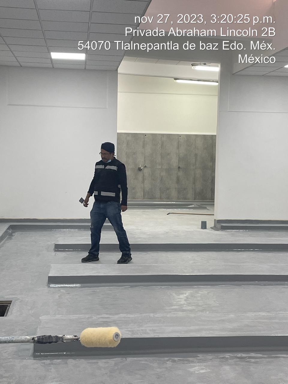 Reparación de baches con mortero